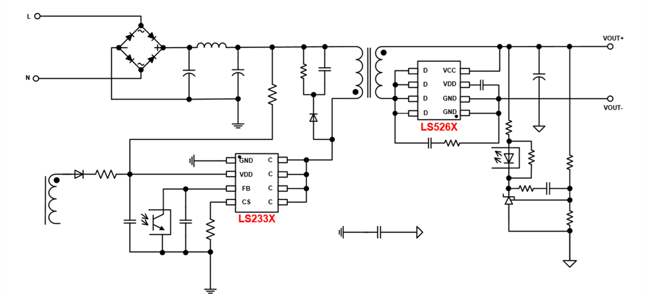 LS233X：極致性?xún)r(jià)比，12~24W 內(nèi)置DLT方案